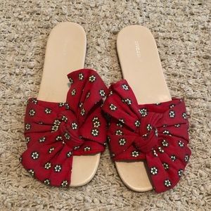 H&M Bow Tie Slide Sandals